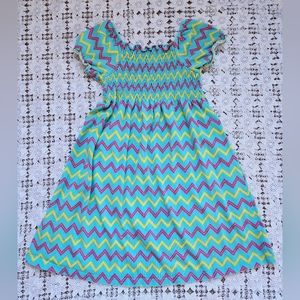 J. Khaki Authentic Easter chevron dress